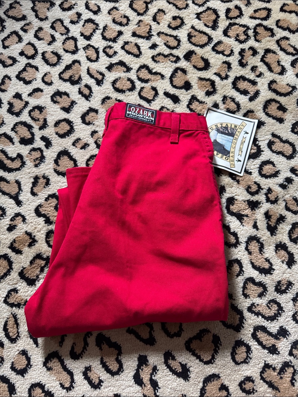 Ozark Women’s Straight Leg Jeans in Red